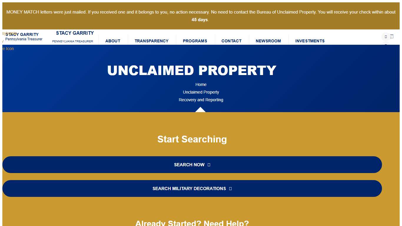 Unclaimed Property